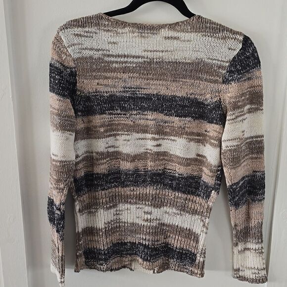 Vintage Norm Thompson Crochet Knit Sweater Small - Picture 4 of 4